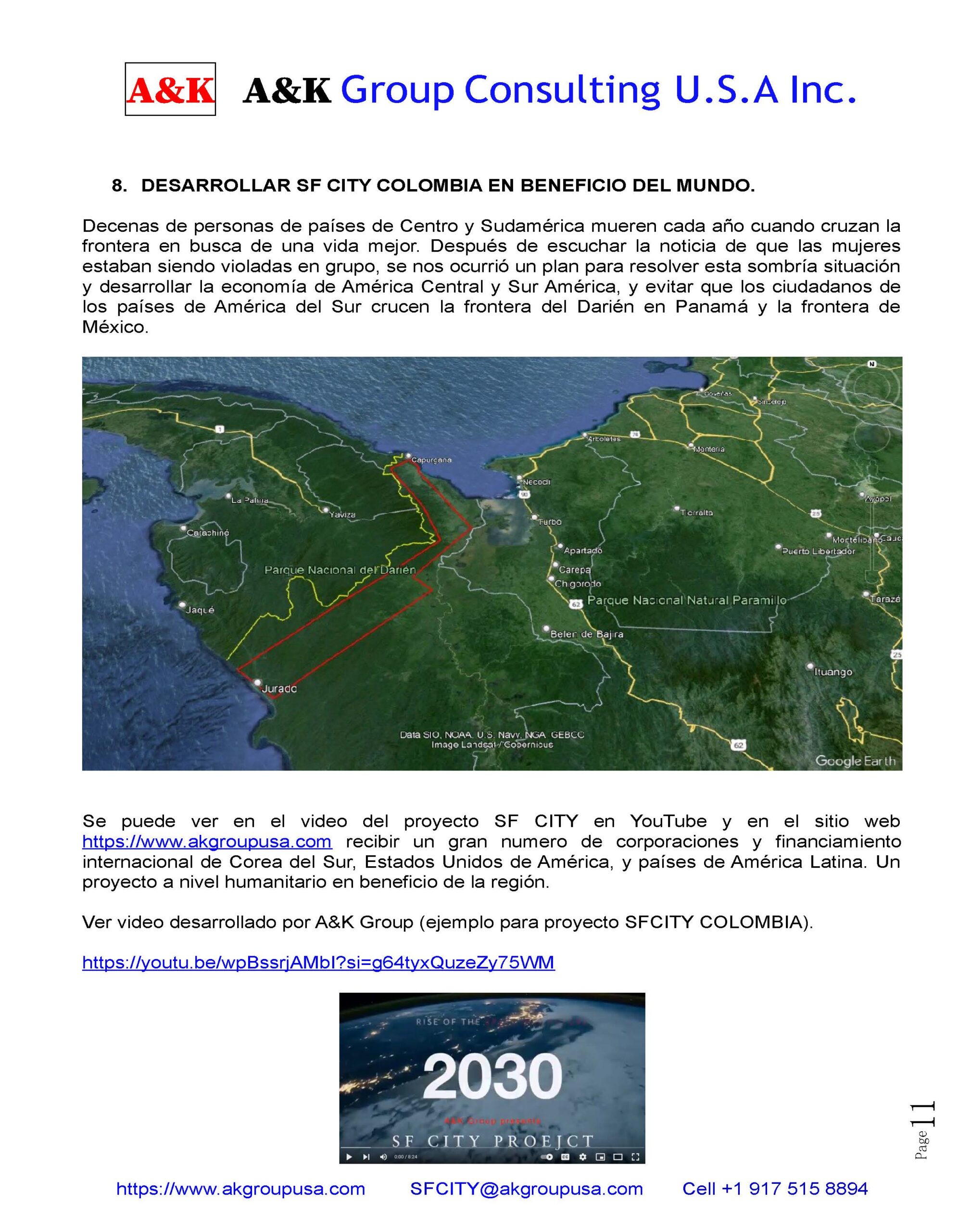 COLOMBIA PROJECT – A&K Group – Welcome
